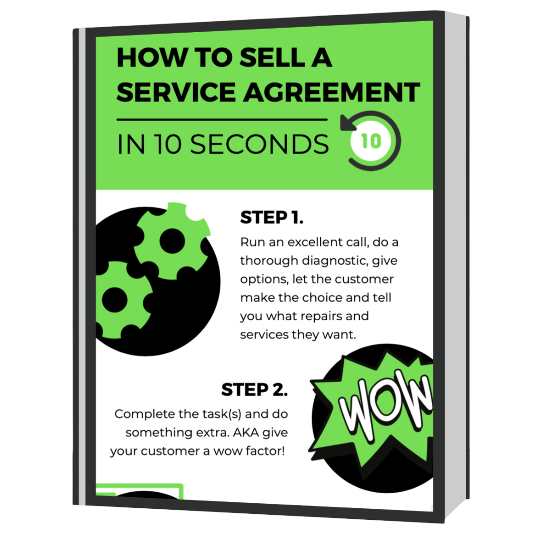 How to Sell a Service Agreement in 10 Seconds
