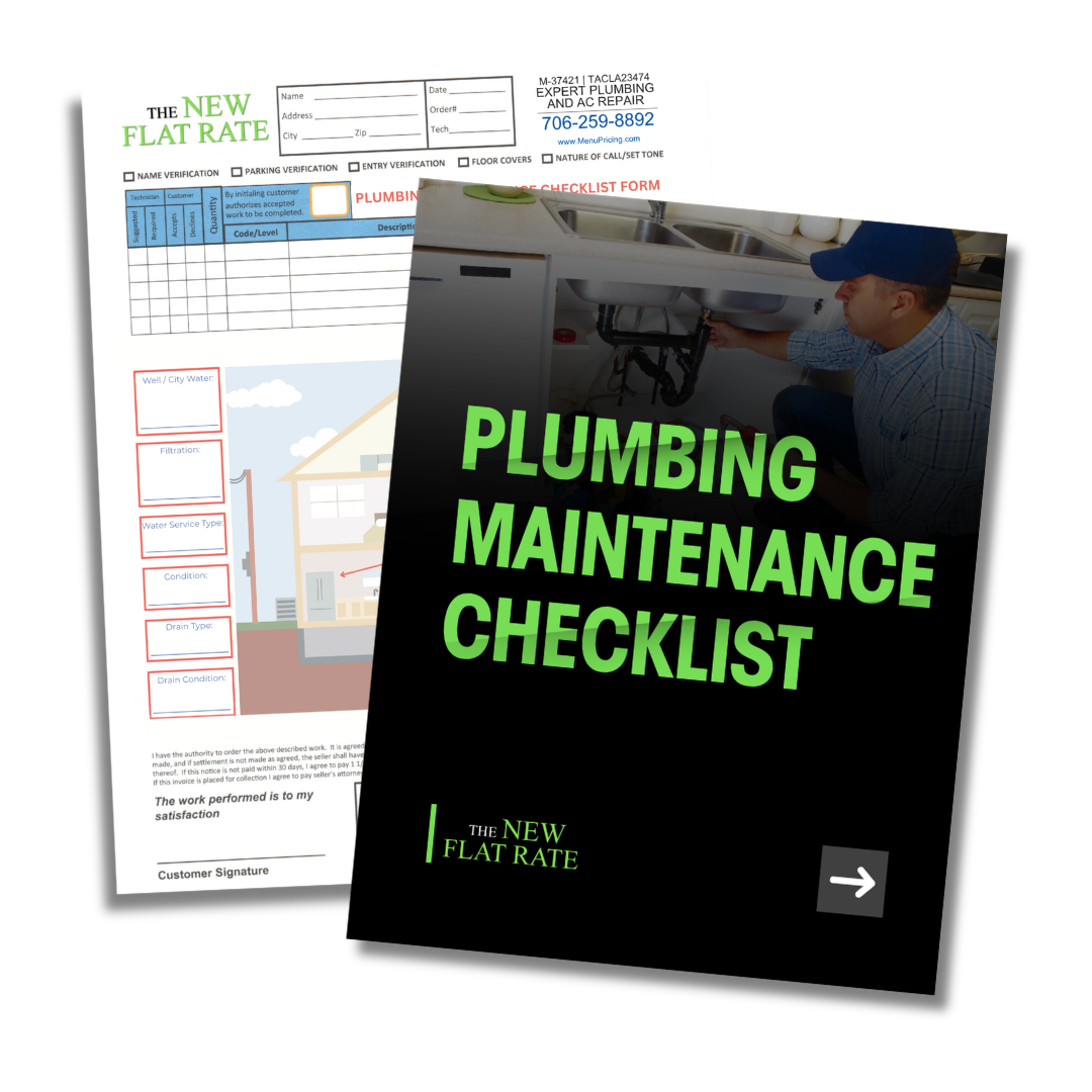Plumbing Maintenance Checklist graphic