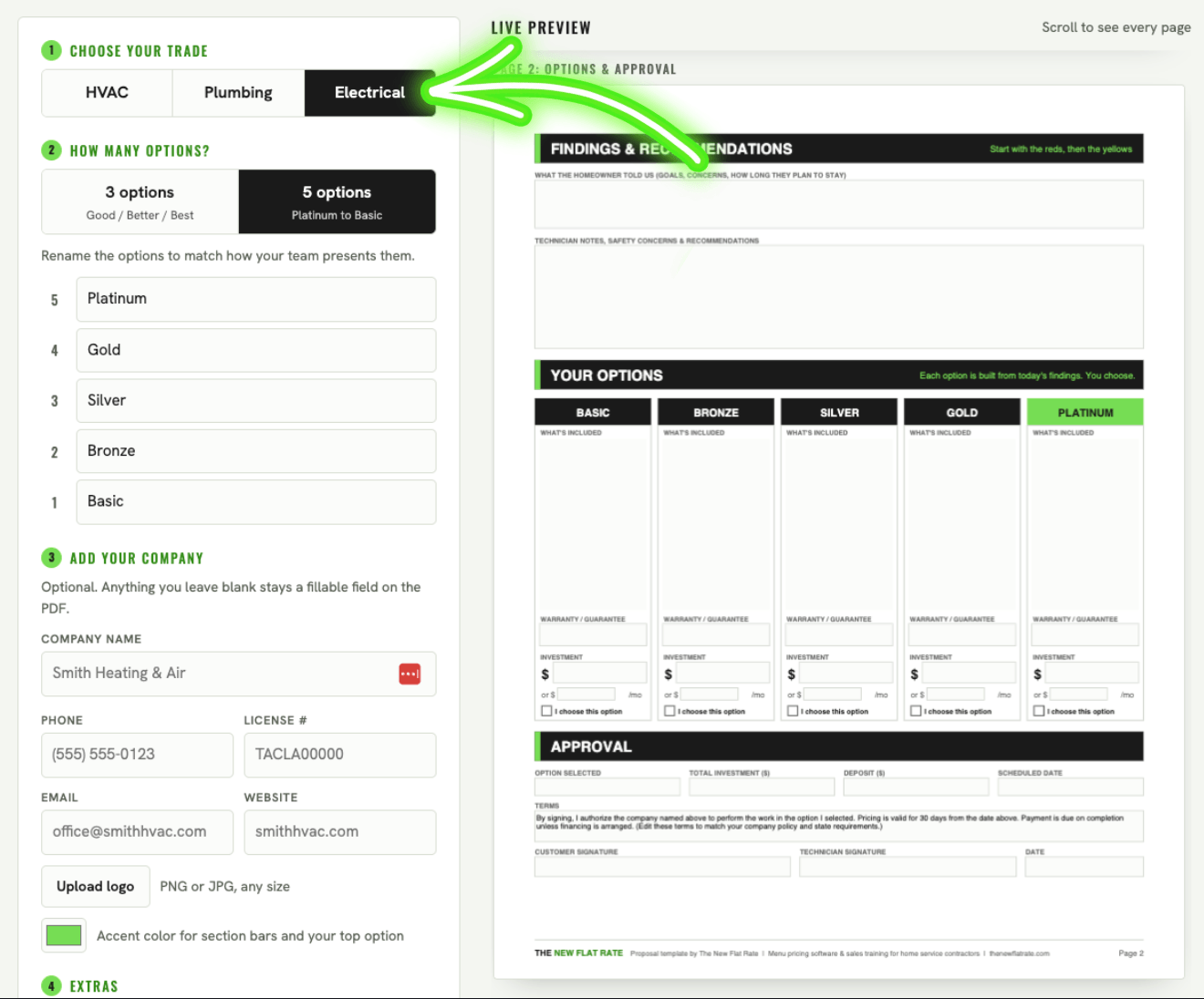 Electrical Proposal Template (Good-Better-Best, Free Download)