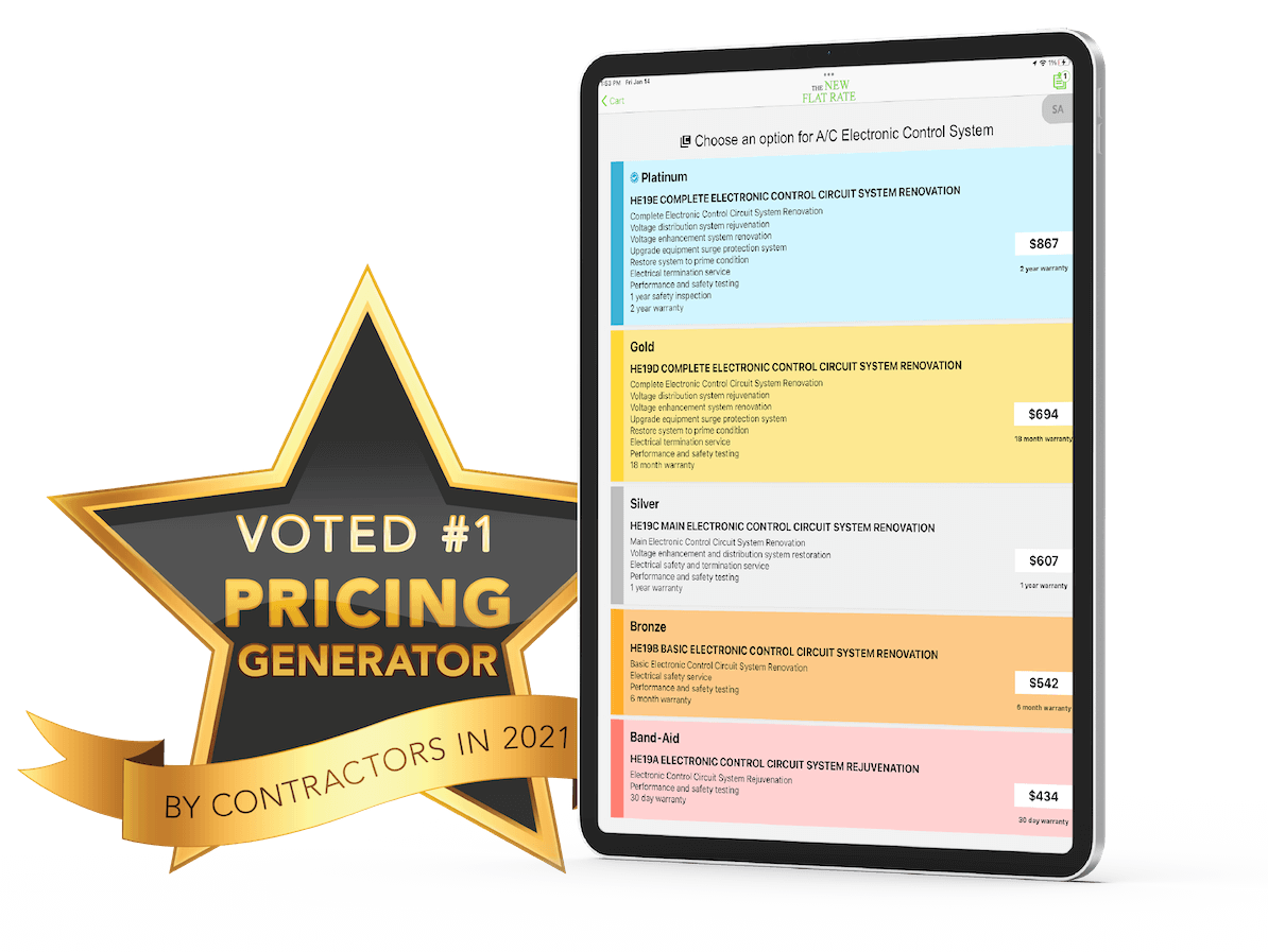 The New Flat Rate Voted #1 Pricing Generator