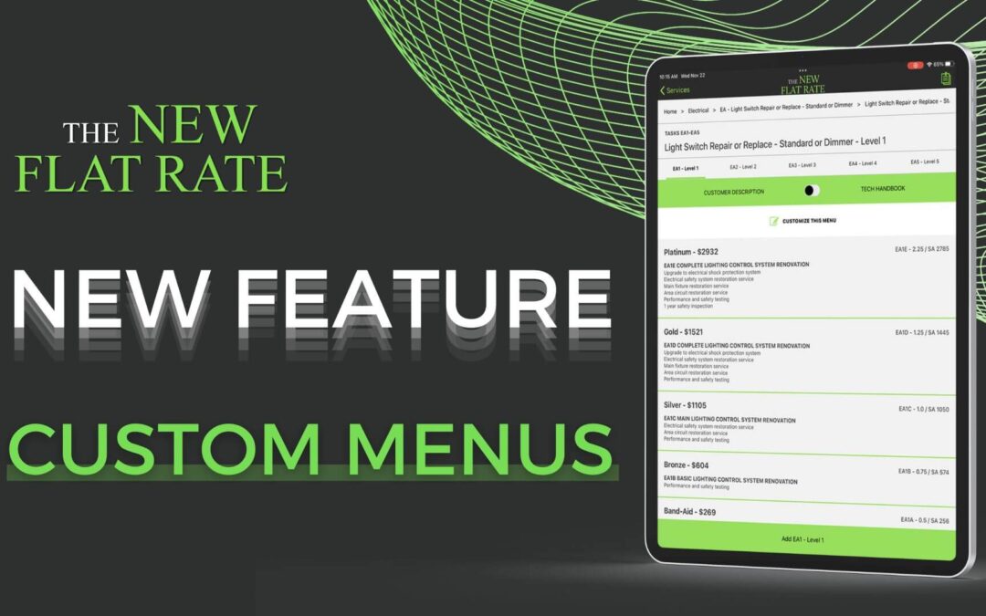 How to Customize a Menu in the TNFR App