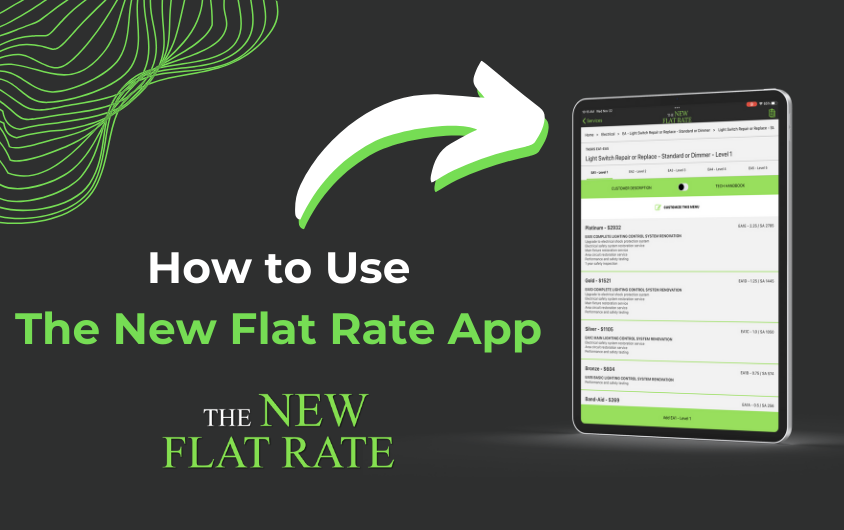 How to Use The New Flat Rate App